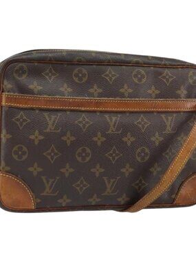Authentic LOUIS VUITTON Monogram Trocadero 27 Shoulder Bag M51274 LV